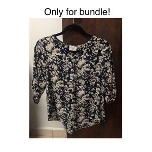 🔓🟢 4 FOR $20 Casual Shirt 3/4 Sleeves (Navy)